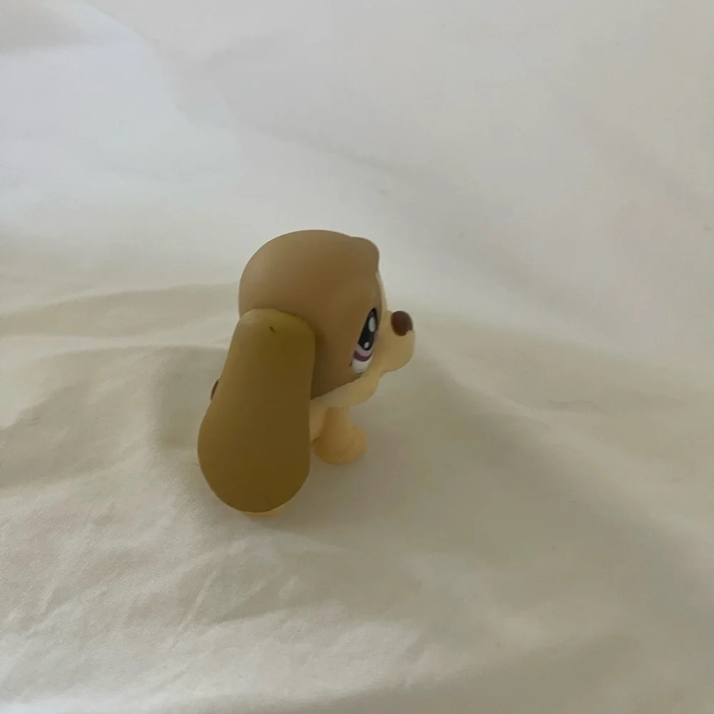 LPS Littlest Pet Shop #1465 Beige Tan Basset Dog